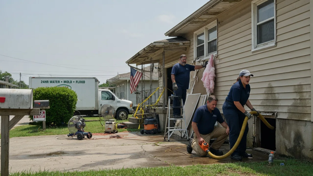Water Damage Repair in South English, IA near me